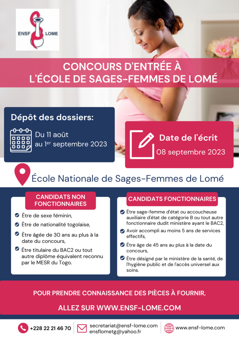 Ecole Nationale de Sages-Femmes de Lomé – Nous formons des sages-femmes ...